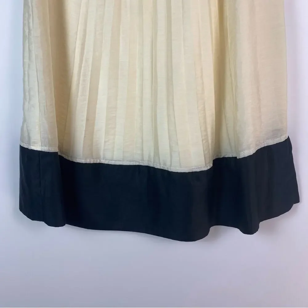 Diane von Furstenberg DVF Florence Silk Womens Babydoll Dress Ivory Black Sz 2 - Picture 5 of 11